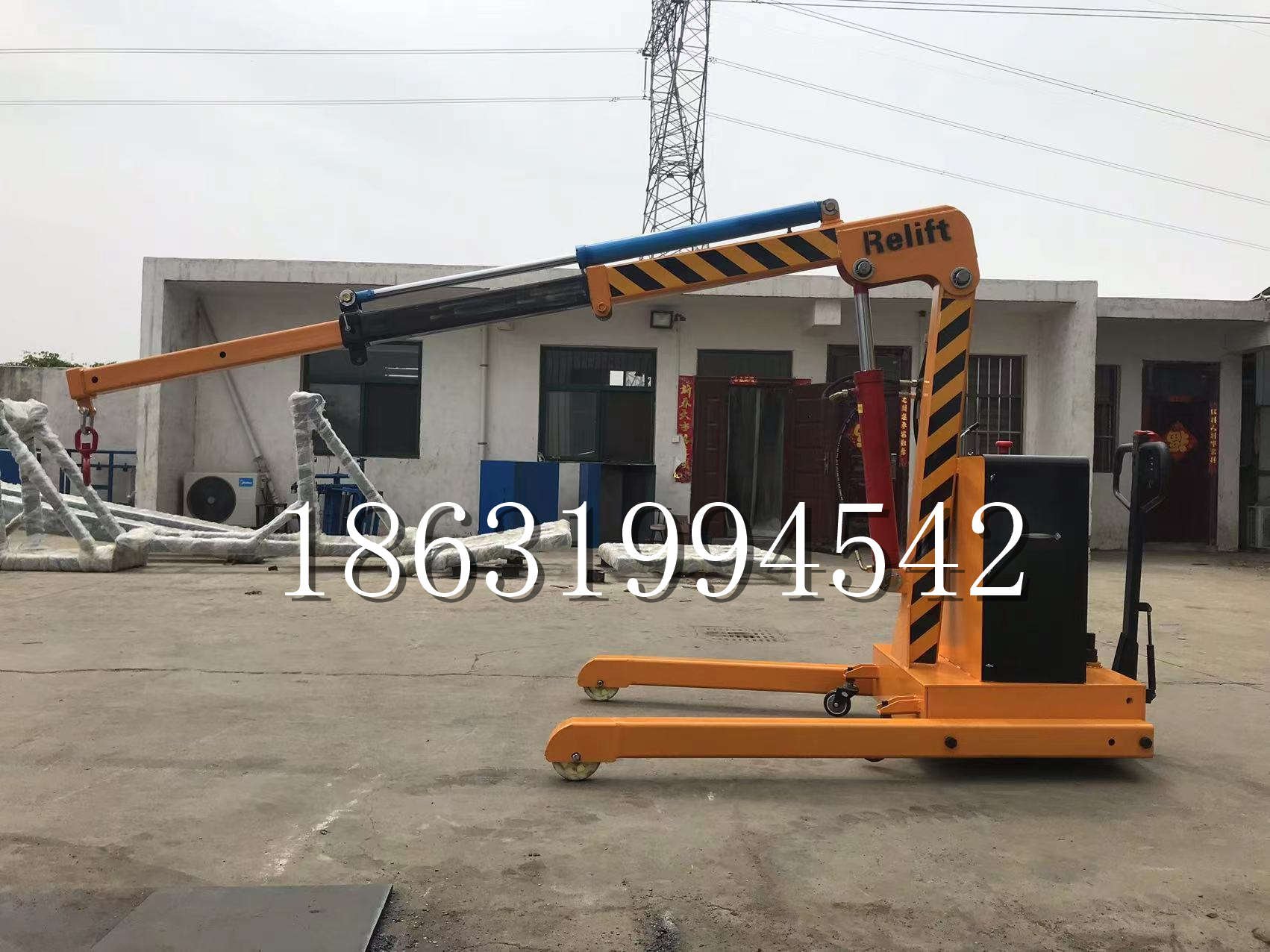 南开区久征定做3吨三轮随车吊 农用园林绿化移树吊 平板工程用小吊机